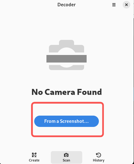 Screenshot of the rectangular button with the words "From a Screenshot" written in white.