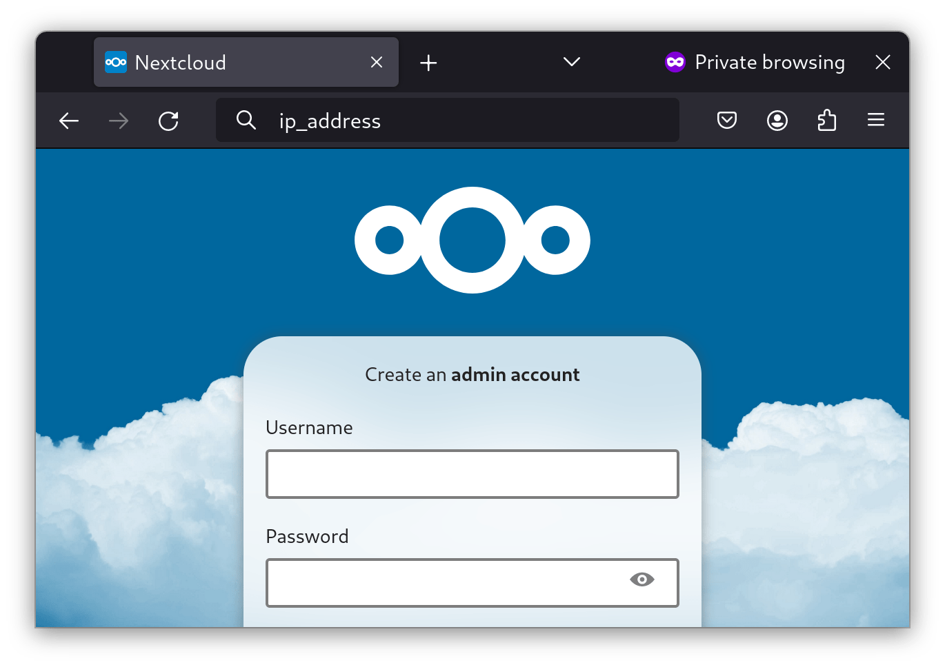 Nextcloud in container