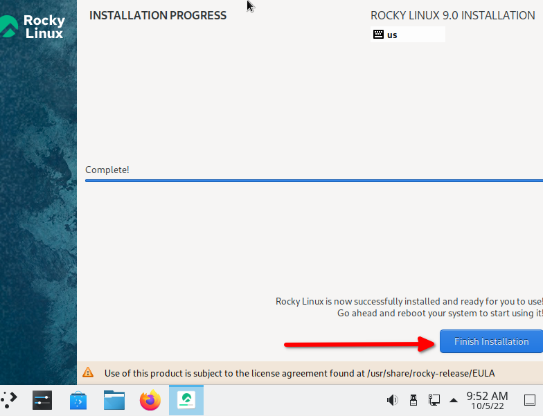 Installing Rocky Linux 9 - Documentation