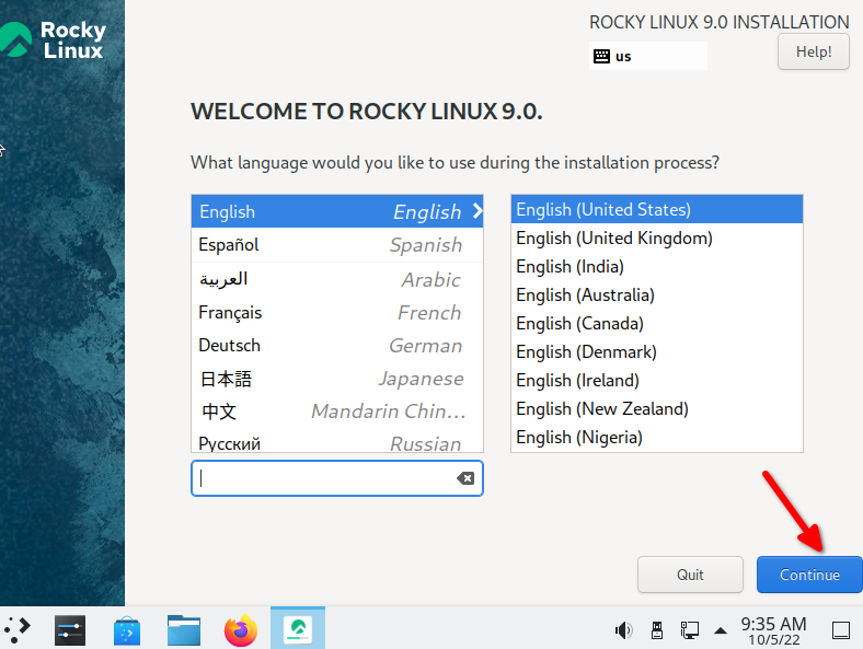 Installing Rocky Linux 9 - Documentation