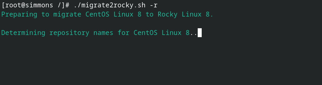 migrate centos 8 to rocky linux