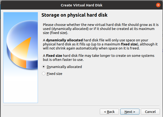 Storage On Physical Hard Disk