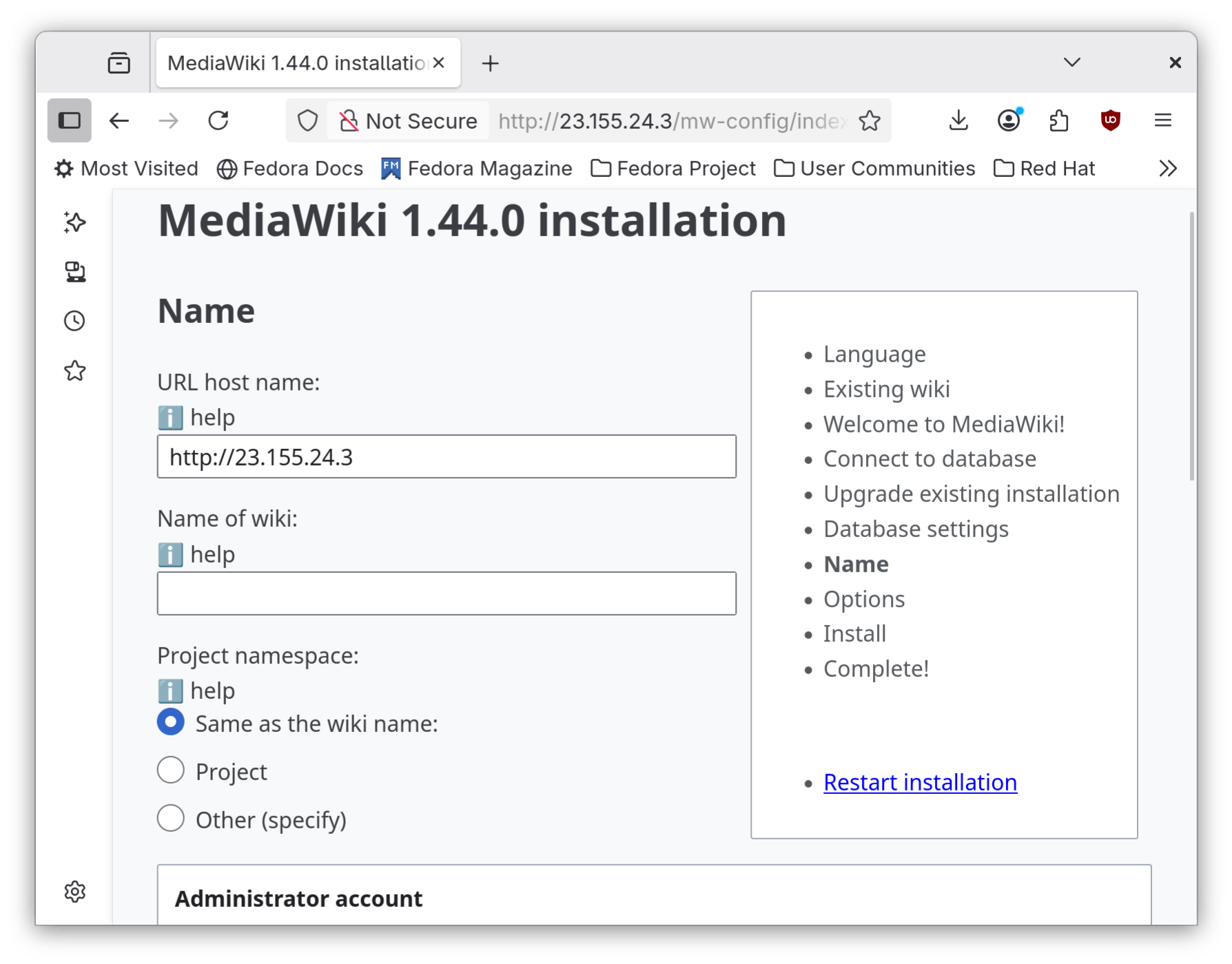 MediaWiki Wiki Information